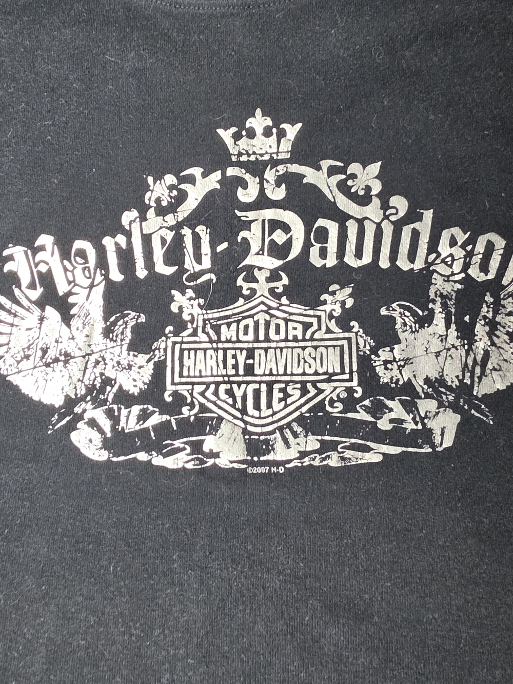 Harley-Davidson Women's Gothic Short Sleeve Scoop Neck Tee - Black Xl - Picture 2 of 8